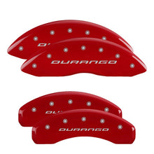 Load image into Gallery viewer, MGP 4 Caliper Covers Engraved Front &amp; Rear MGP Red finish silver ch