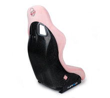 Load image into Gallery viewer, NRG FRP Bucket Seat Prisma Edition w/ Pearlized Back and Pink Alcantara (Medium)