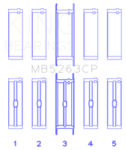 Load image into Gallery viewer, King Engine Bearings Ford Eng 445 T/Dies Crankshaft Main Bearing Set (Set of 5)