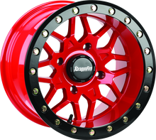 Load image into Gallery viewer, DragonFire Racing Typhon Wheel 15X10 4/156 5+5 +0 Machined Red