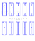 King Engine Bearings Audi/VW ADZ/ AWT/ APK/ BHP/ BPY/ AKS (Size 0.26) Main Bearing Set