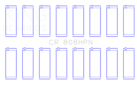 King Engine Bearings Chevrolet BBC 369-502 Gen IV/V/VI (Size STDX) Connecting Rod Bearing Set