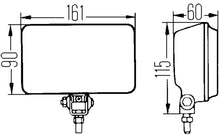 Load image into Gallery viewer, Hella 450 H3 12V SAE/ECE Fog Lamp Kit Clear - Rectangle (Includes 2 Lamps)