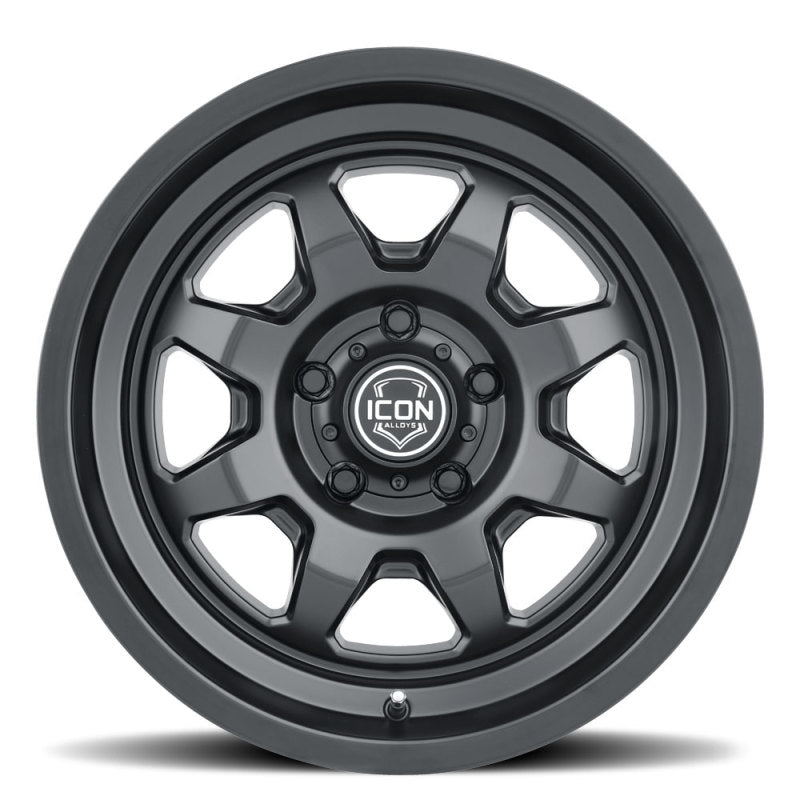 ICON Nuevo 17 X 8.5 6 X 135 6mm Offset 5in BS Satin Black