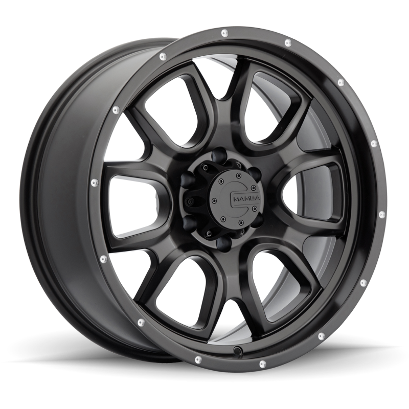 Mamba M19 20x9 5x150 ET19 Matte Black w/ Drill Holes