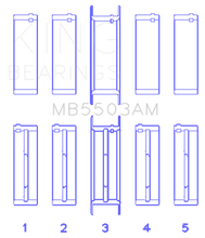 Load image into Gallery viewer, King Engine Bearings Ford V8 351ci 5.8L 16v Crankshaft Main Bearing Set (Set of 5)