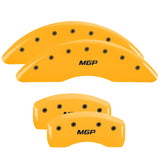 MGP 4 Caliper Covers Engraved Front & Rear MGP Yellow Finish Black Char 2006 Pontiac GTO