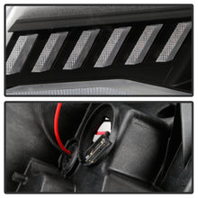 Load image into Gallery viewer, Spyder Chevy Camaro 16-18 HID Model Full LED Headlights Black PRO-YD-CCAM16HIDAP-SEQ-BK