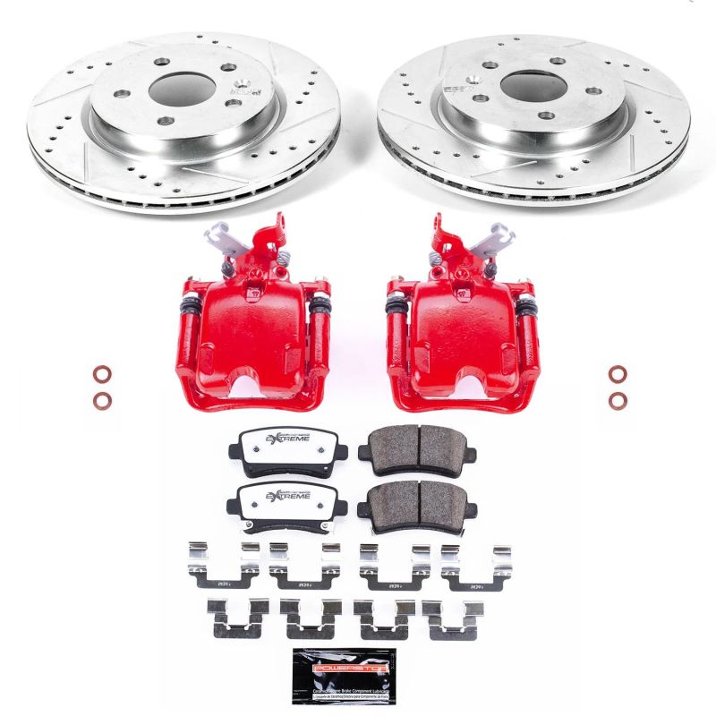 Power Stop 12-16 Buick LaCrosse Rear Z26 Street Warrior Brake Kit w/Calipers