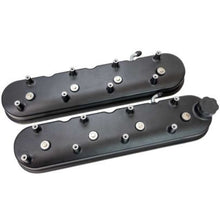 Load image into Gallery viewer, Moroso GM LS 1-1/2in Tall OEM Coil Mounts Black Satin Aluminum Valve Cover - Pair