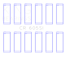 King Engine Bearings GM 2.8L/3.4L V6 (Size 0.75) Connecting Rod Bearings Set of 6