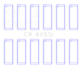 King Engine Bearings GM 2.8L/3.4L V6 (Size STD) Connecting Rod Bearings Set of 6