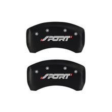 Load image into Gallery viewer, MGP 4 Caliper Covers Engraved Front &amp; Rear SPORT Red finish silver ch