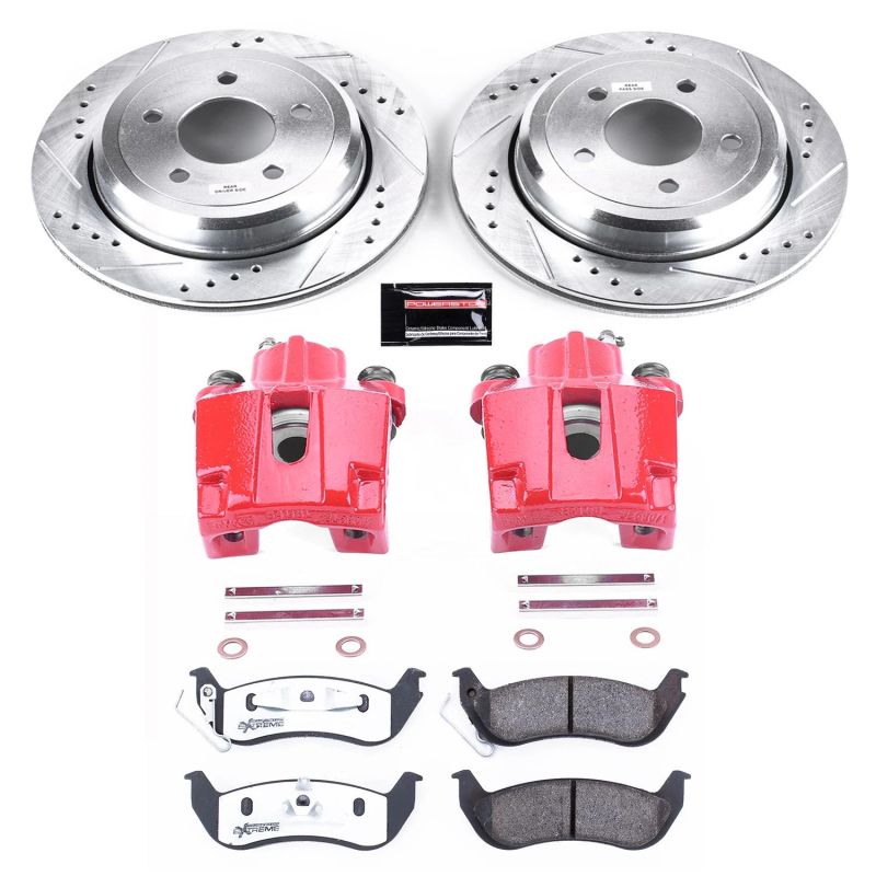 Power Stop 03-11 Ford Crown Victoria Rear Z26 Street Warrior Brake Kit w/Calipers