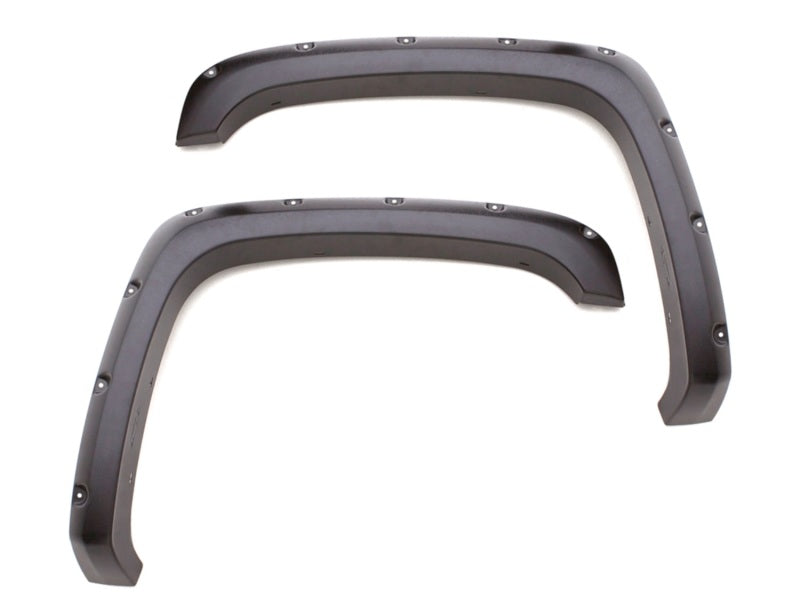 Lund 07-14 GMC Sierra 2500 RX-Rivet Style Smooth Elite Series Fender Flares - Black (2 Pc.)