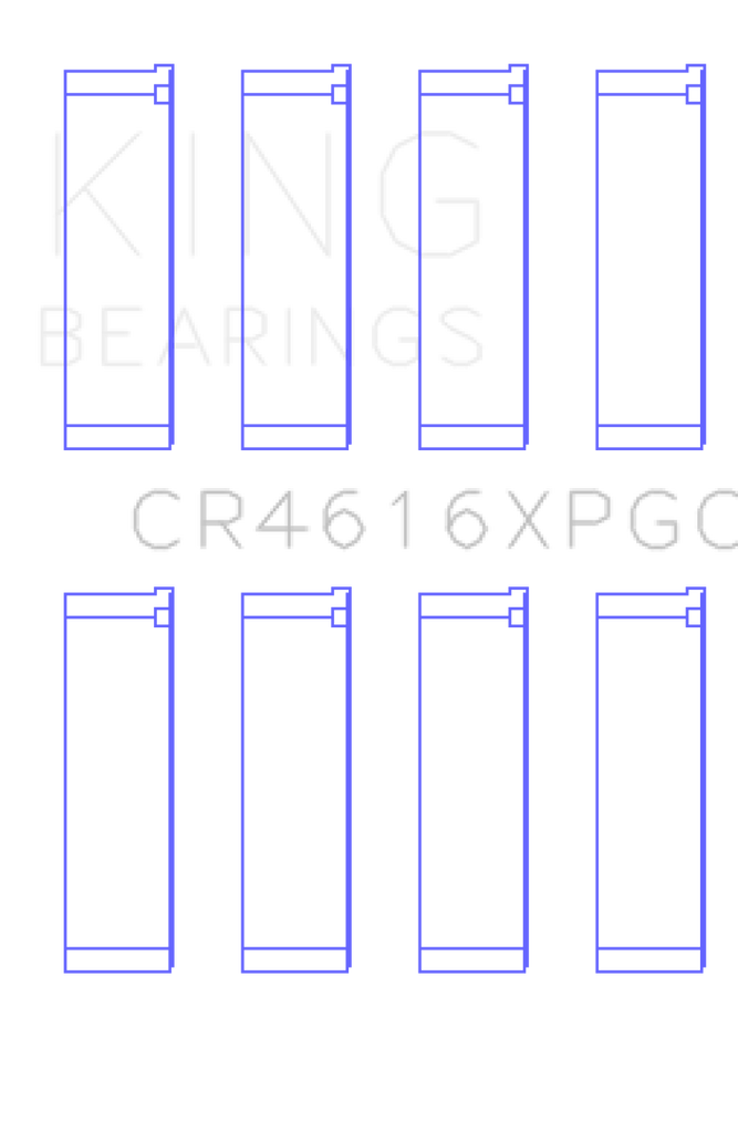 King Engine Bearings Subaru FA20/Toyota 4U-GSE Tri-Metal Connecting Rod Bearing Set - Size +.25mm