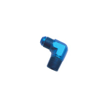 Load image into Gallery viewer, Russell Performance -8 AN to 1/4in NPT 90 Degree Flare to Pipe Adapter (Blue)