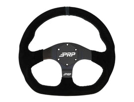 PRP Comp-R D-Shape Suede Steering Wheel - Blue