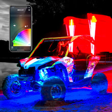 Load image into Gallery viewer, XK Glow UTV ATV Xkchrome App Control LED Whip Light Kit w/ Dual-Mode Controller 2x Whip 32in