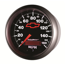 Load image into Gallery viewer, Autometer Speedometer 3-3/8in, 0-160 MPH, Elec. Programmable - Bowtie Black