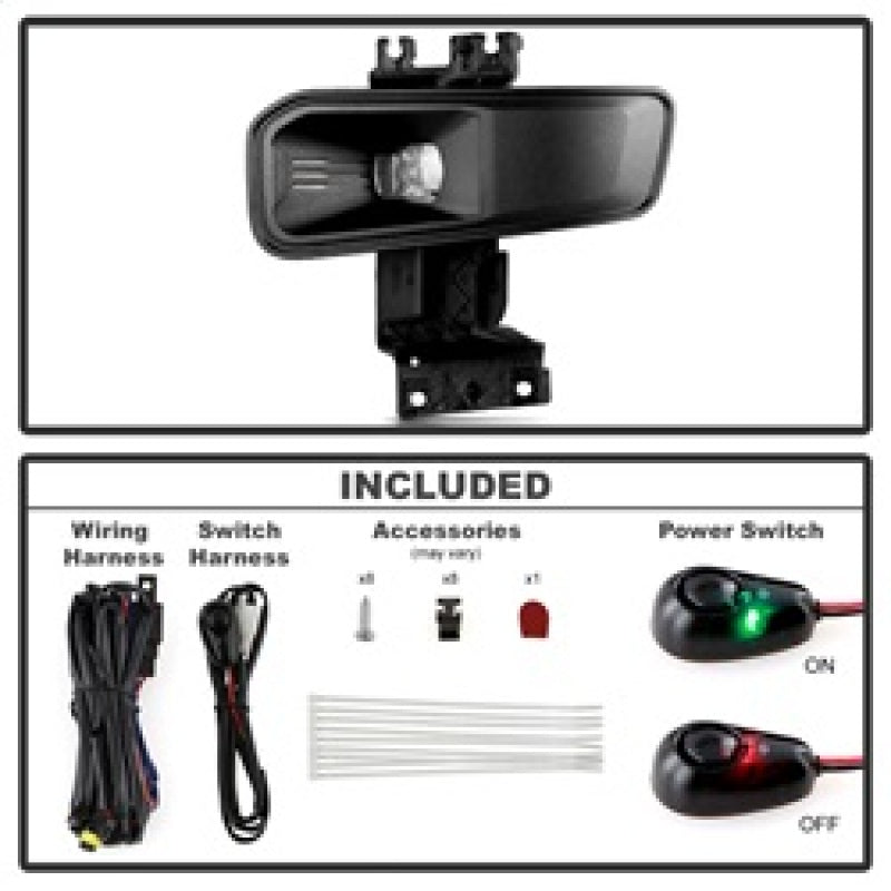 Spyder 23-25 Ford F250/F350/F450/F550 SD OEM LED Fog Lights w/Switch - Clear (FL-FS2023-C)