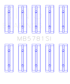 King Engine Bearings Nissan MR18DE / MR20DE (Size STD) Main Bearing Set