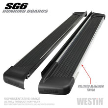 Load image into Gallery viewer, Westin Black Aluminum Running Board 68.4 inches SG6 Running Boards - Blk