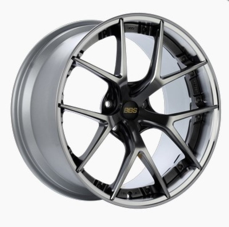 BBS RI-S 20x10 5x120 ET34 Diamond Black Center / Diamond Cut Lip Wheel -82mm PFS/Clip Required