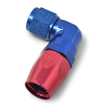 Load image into Gallery viewer, Russell Performance -8 AN Red/Blue 90 Degree Forged Aluminum Swivel Hose End