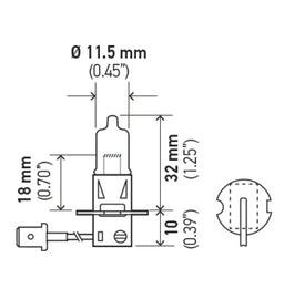 Hella H3 Halogen Bulb (Must Order Qty 10)