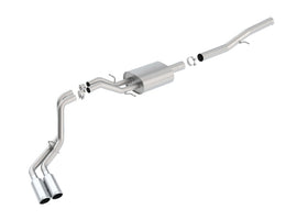 Borla 14 Silv/Sierra 1500 EC Std/CC Short 143.5in WB S-Type Dual Rolled Side Exit Cat-Back Exhaust