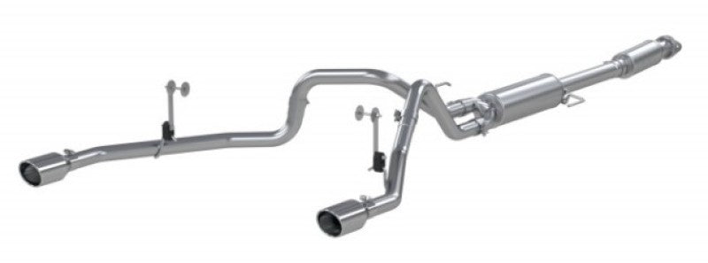 MBRP 2021+ F-150 2.7L/ 3.5L Ecoboost, 5.0L 3in Cat Back 2.5in Dual Split Rear - Aluminized Steel