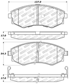 StopTech Performance 89-1/94 Nissan 240SX (w/ABS) 92-01/05-06 Hyundai Elantra Front Brake Pads