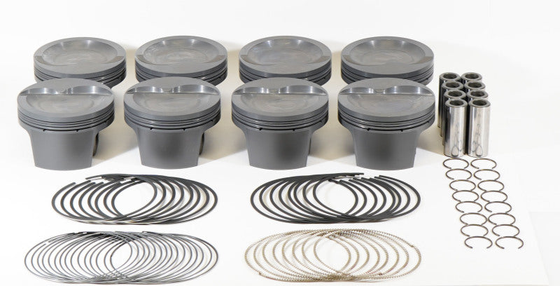 Mahle MS Piston Set SBF 410ci 4.040in Bore 4.00in Stroke 6.2in Rod .927 Pin -20cc 10.0 CR Set of 8