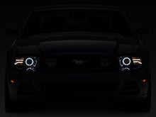 Load image into Gallery viewer, Raxiom 13-14 Ford Mustang LED Halo Projector Headlights- Black Housing (Clear Lens)