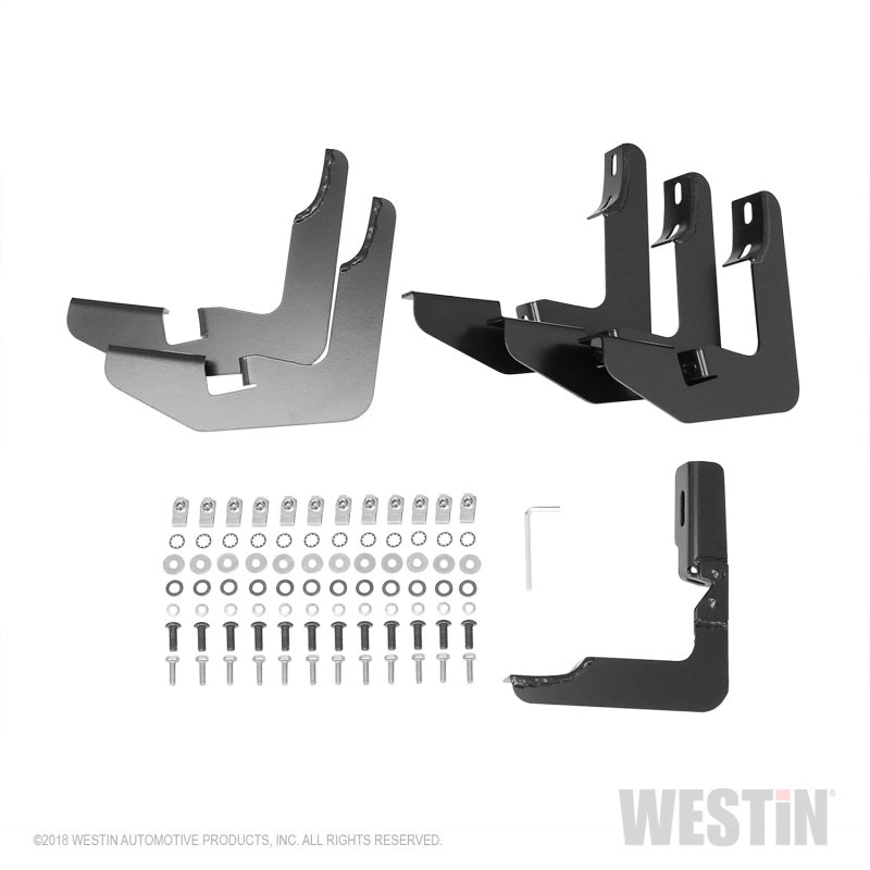 Westin 2015-2018 Ford F-150 SuperCab PRO TRAXX 5 Oval Nerf Step Bars - Black