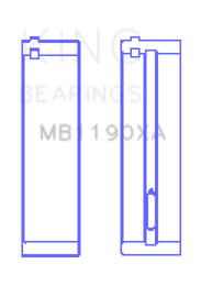 King Engine Bearings 2003-2005 Dodge Sprinter Van Standard Main Bearing Set