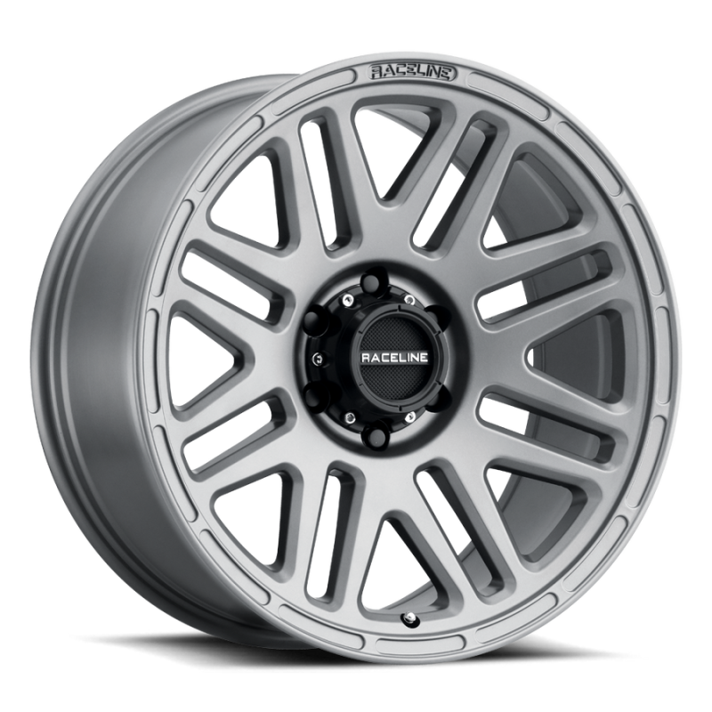 Raceline 944GS Outlander 20x9in / 5x139.7 BP / 18mm Offset / 106.5mm Bore - Greystone Wheel