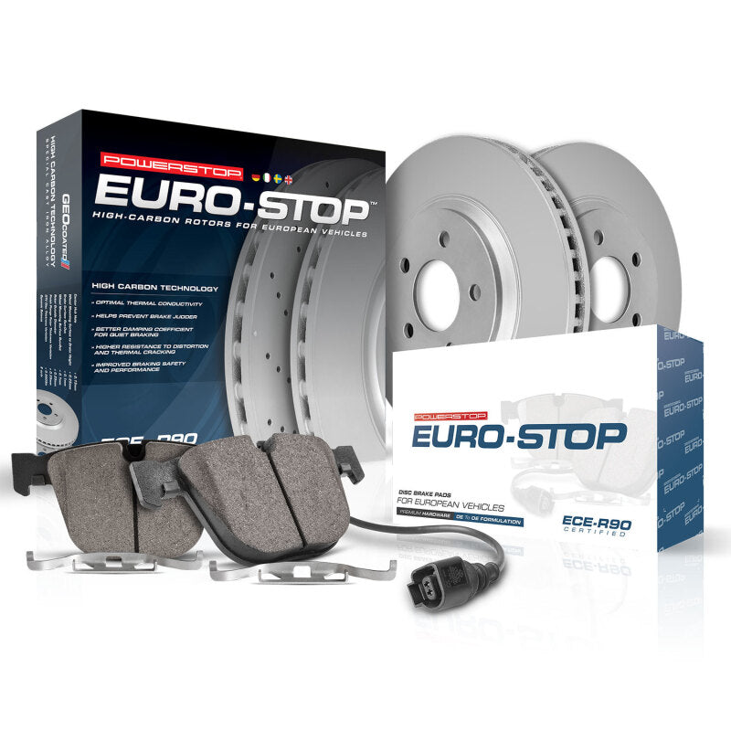 Power Stop 95-02 Volkswagen Cabrio Front Euro-Stop Brake Kit