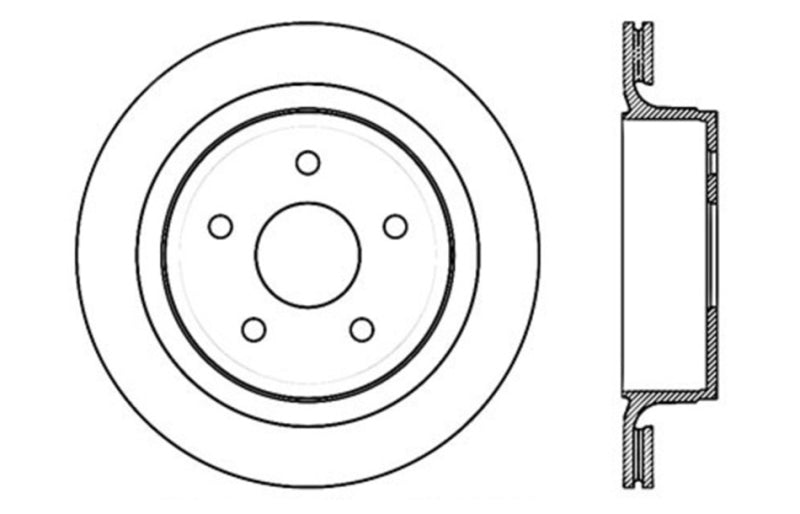 StopTech Slotted & Drilled Sport Brake Rotor