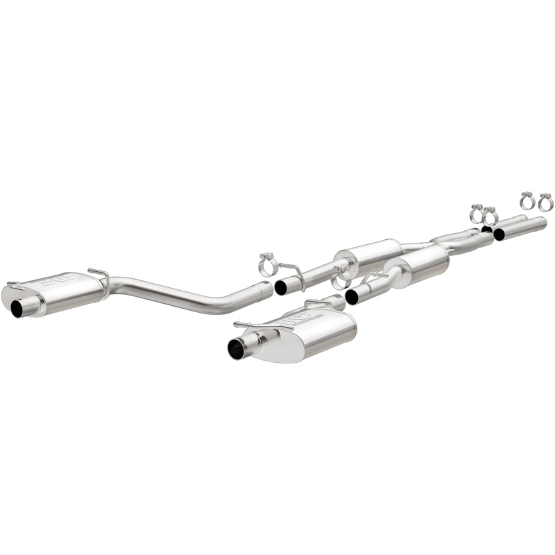 MagnaFlow Cat-Back SS 2.5in Dual Split Rear Exit (OEM Tips) 15-16 Dodge/Chrysler Charger/300 5.7L V8