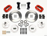 Wilwood Forged Dynalite Front Kit 11.00in Red Heidts Tri -5 2 inch Drop Spindle