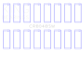 King Engine Bearings Chrysler 345/370 16V (Size +0.75mm) Connecting Rod Bearing Set