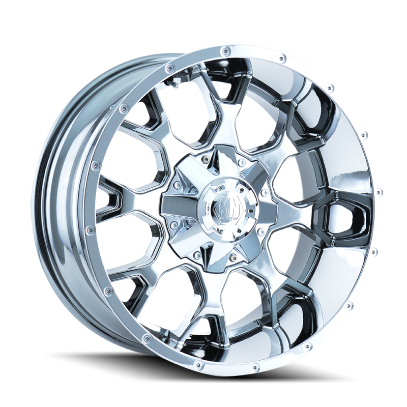 Mayhem 8015 Warrior 20x9 / 8x165.1 BP / 0mm Offset / 130.8mm Hub Chrome Wheel