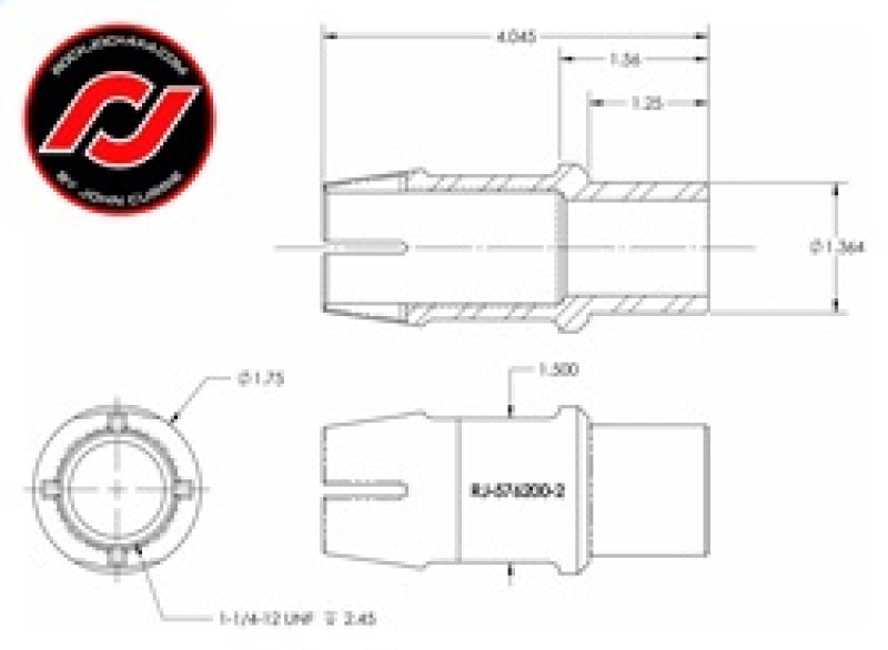 RockJock RockNut Kit Nut and Bung 1 1/4in LH Thread