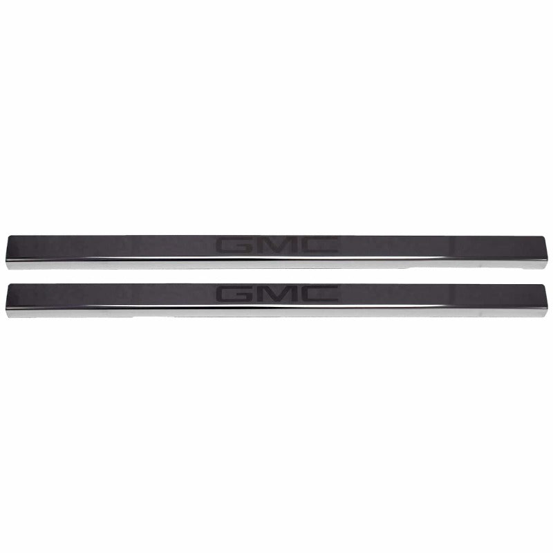 Putco 2020 GMC Sierra LD/HD Dbl/Regular Cab w/ GMC Etching (2pcs) Black Platinum Door Sills