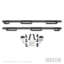 Load image into Gallery viewer, Westin 99-16 Ford F-250/350/450/550 CC (6.75ft Bed) HDX Drop Whl to Whl Nerf Step Bars - Text Blk