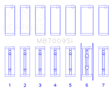 Load image into Gallery viewer, King Engine Bearings 89-15 Dodge Cummins Diesel 5.9L 6.7L Inline 6 (Size 0.25mm) Main Bearing Set