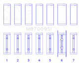 King Engine Bearings 89-15 Dodge Cummins Diesel 5.9L 6.7L Inline 6 (Size 0.25mm) Main Bearing Set