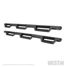 Load image into Gallery viewer, Westin 14-18 Chevrolet Silverado 1500 DC 6.5ft Bed HDX Drop W2W Nerf Step Bars - Tex. Blk